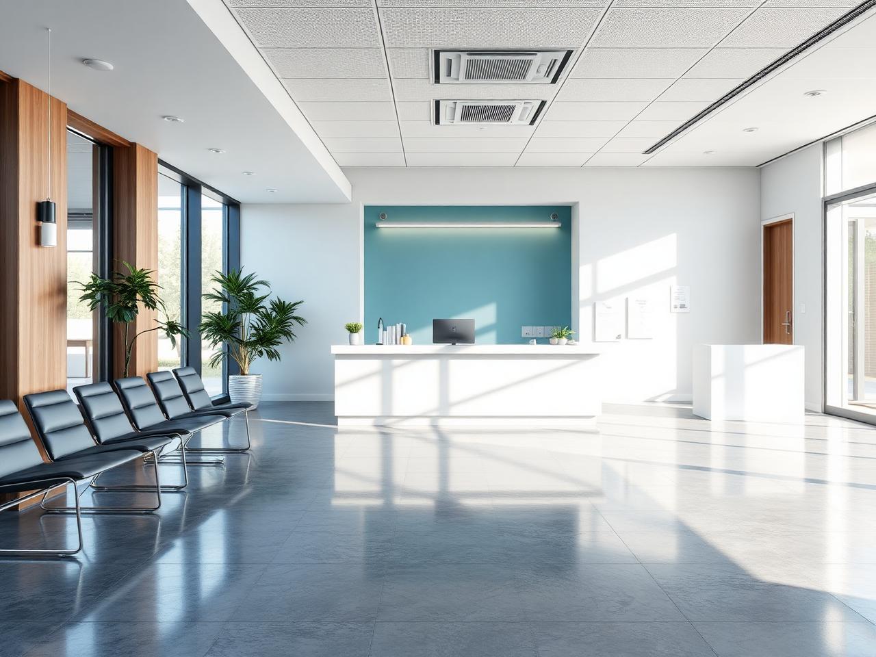 Healthcare resin flooring project photo 3