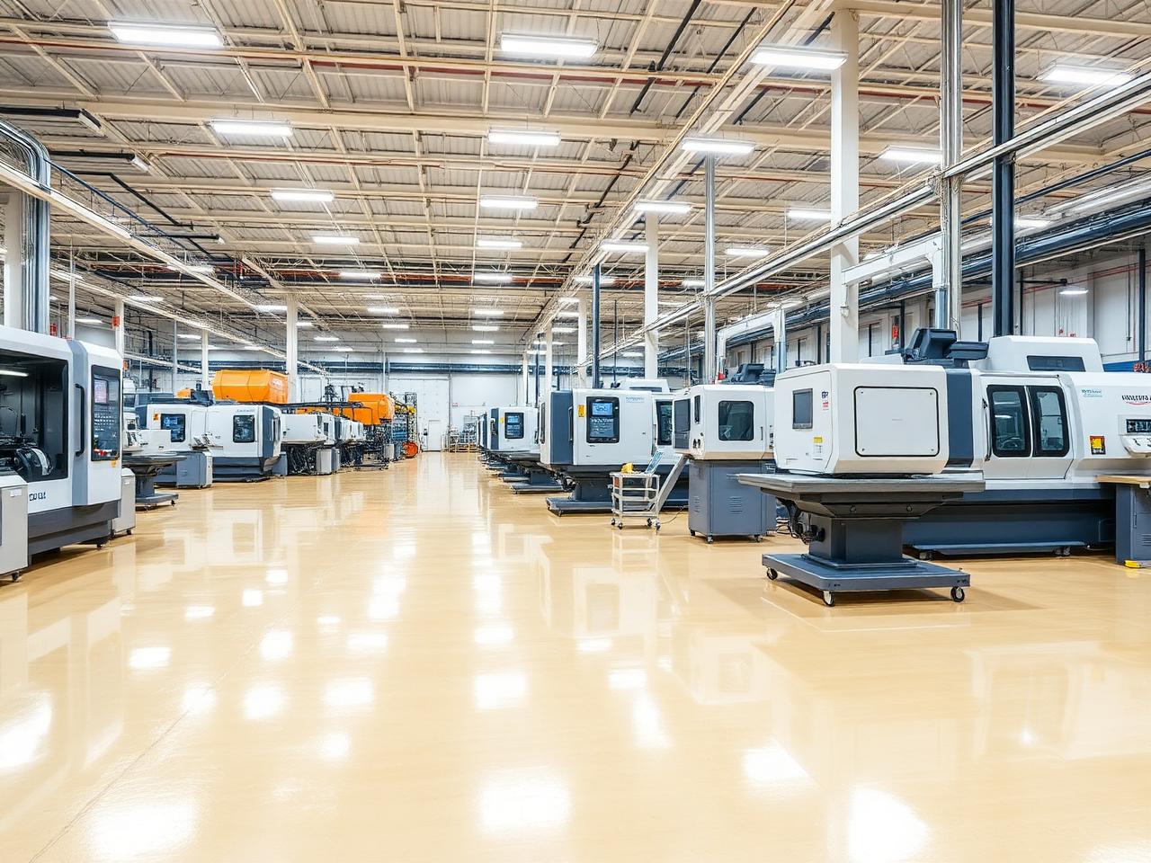 Manufacturing commercial epoxy and resin flooring installation in DFW